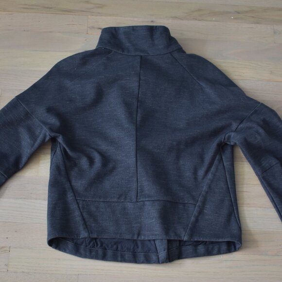 Adidas Women's Black Heart Racer Long Sleeve Angled Zip Crop Jacket - Picture 4 of 10